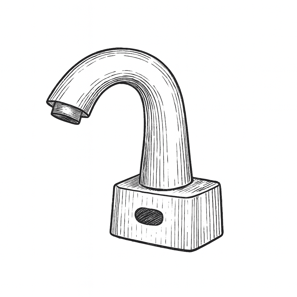 Modern touchless faucet